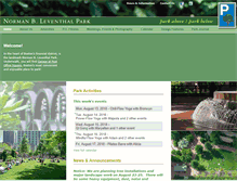 Tablet Screenshot of normanbleventhalpark.org